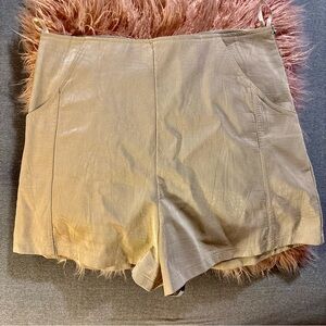 She + Sky Tan High Waist Shorts